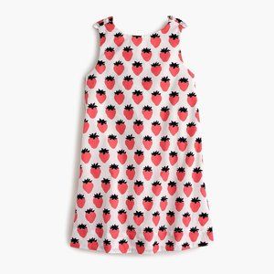 Brand new J.Crew Crewcuts Girls Cotton Bow Back Dress in Strawberry - Size 10.